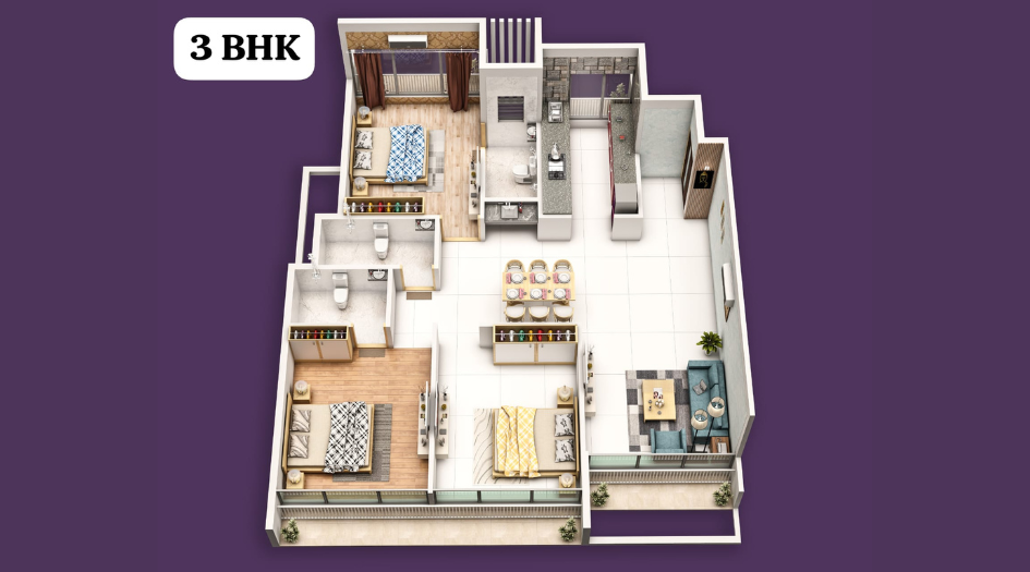 Aramus-Rudra-Floor-Plan-3-BHK